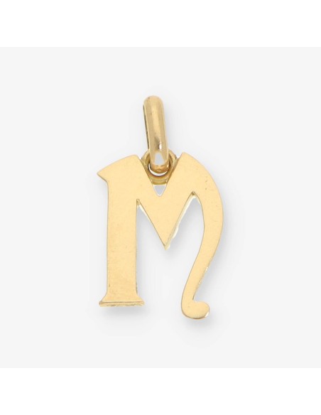 Colgante oro letra M