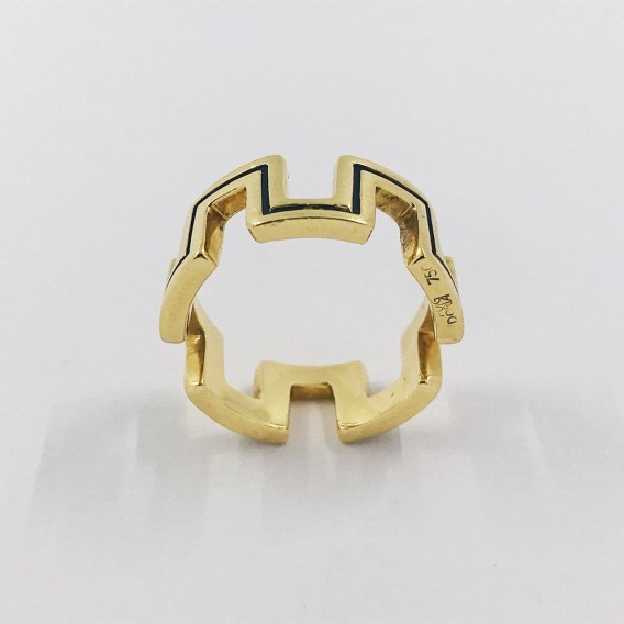 Anillo Puig Doria en oro amarillo