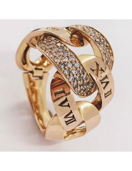 Anillo en oro rosa 18kt