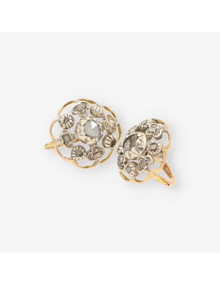 Pendientes Vintage oro y diamantes