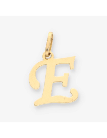Colgante letra E oro
