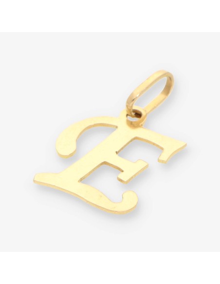 Colgante letra E oro