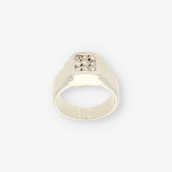 Anillo oro blanco y bri 2