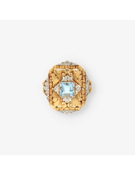 Anillo Vintage oro y diamantes