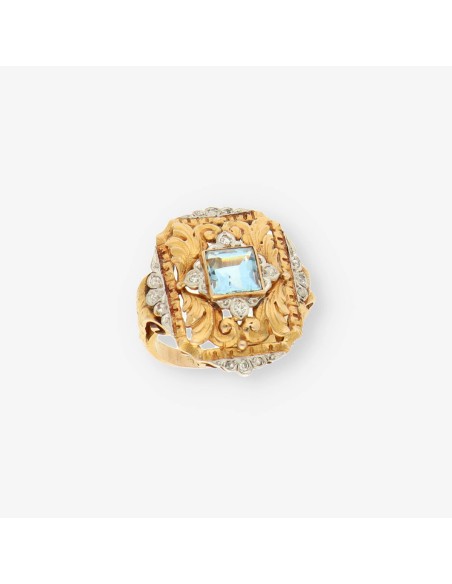 Anillo Vintage oro y diamantes