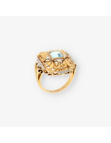 Anillo Vintage oro y diamantes