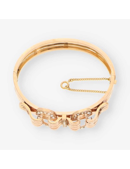 Esclava Vintage oro y perla