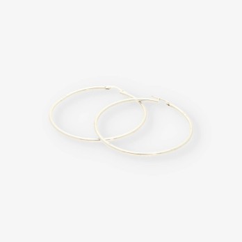 Pendientes aros oro blanco 2