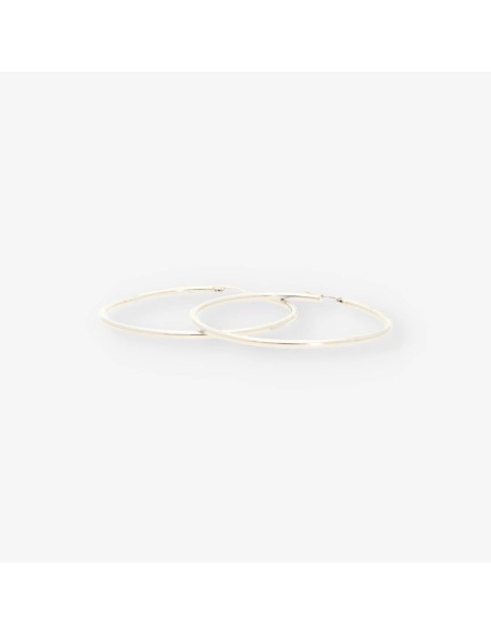 Pendientes aros oro blanco