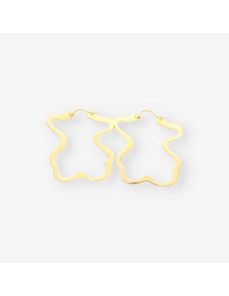 Pendientes silueta Oso oro TOUS