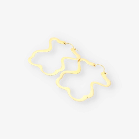 Pendientes silueta Oso oro TOUS