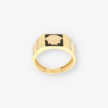 Anillo oro diseÃ±o Versace 2