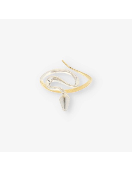 Anillo Serpiente oro bicolor