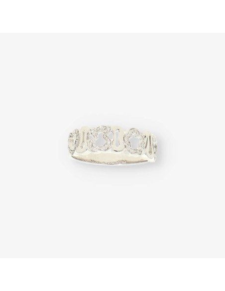 Anillo or blanco y bri TOUS