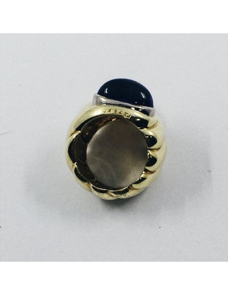 Anillo Vasari en oro amarillo con amatista y topacio
