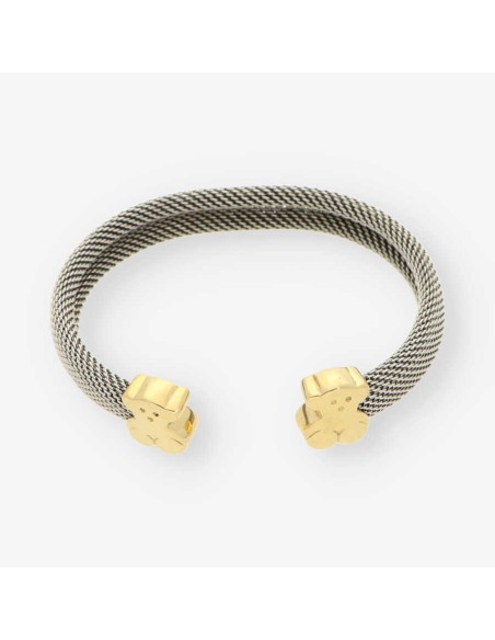 Esclava Oso acero y oro TOUS