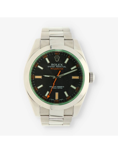 ROLEX acero MILGAUS 116400GV NÂºV931956
