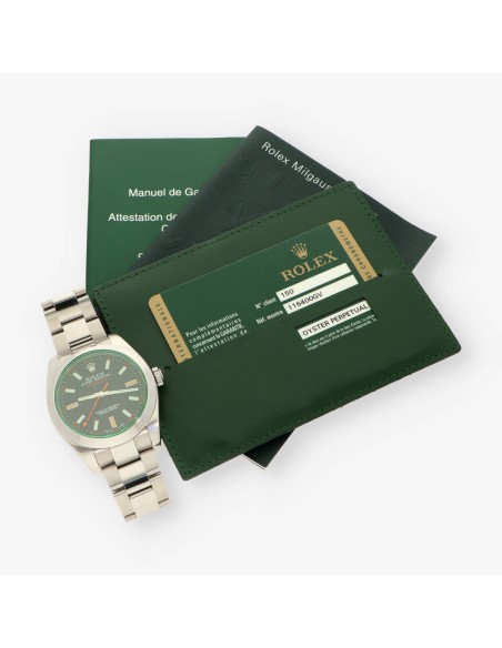 ROLEX acero MILGAUS 116400GV NÂºV931956