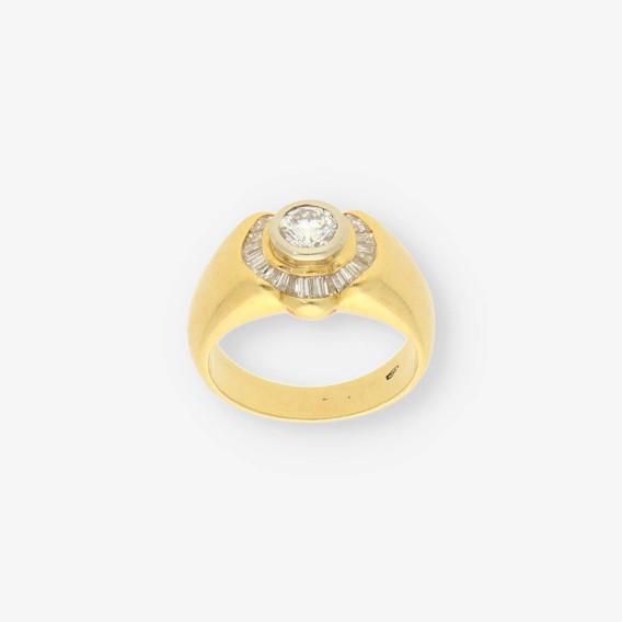 Anillo oro y bri