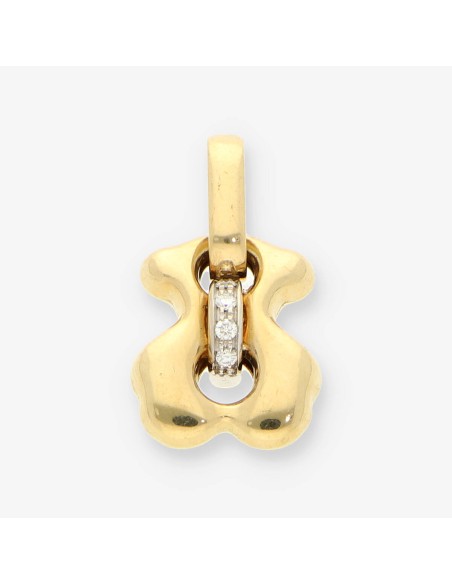 Colgante oso oro y bri TOUS