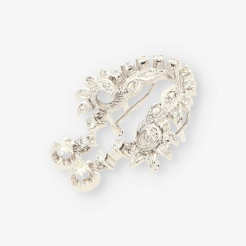 Pendientes oro blanco y bri 2