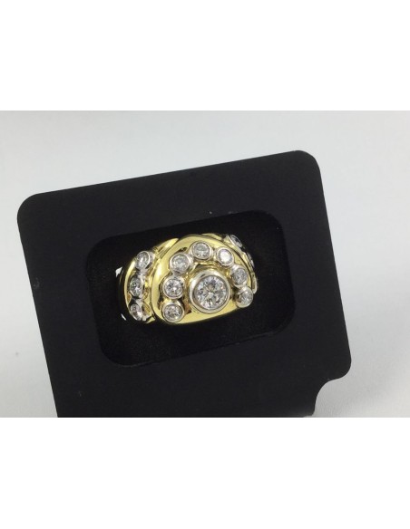 Anillo en oro y brillantes