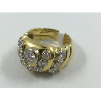 Anillo en oro y brillantes 2