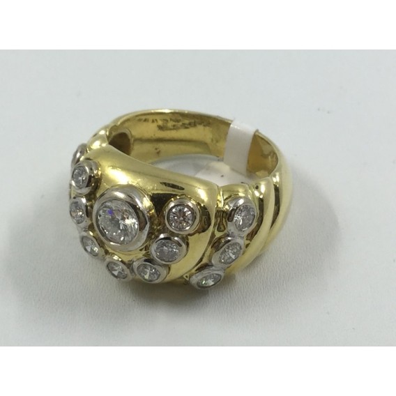 Anillo en oro y brillantes