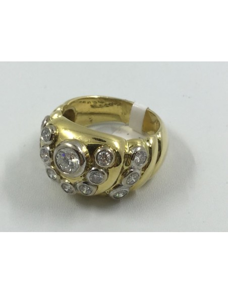 Anillo en oro y brillantes