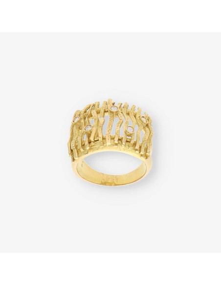 Anillo oro y bri