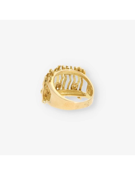 Anillo oro y bri