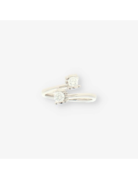 Anillo oro blanco y bri TOUS