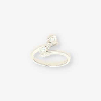Anillo oro blanco y bri TOUS 2
