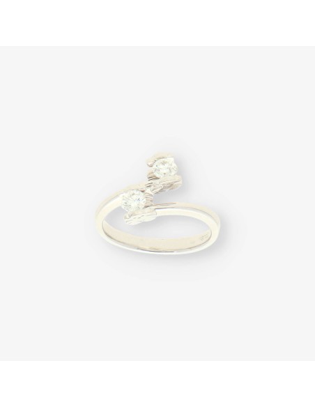 Anillo oro blanco y bri TOUS