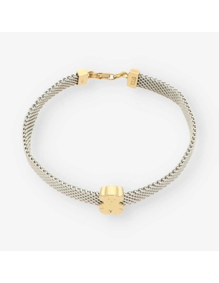 Pulsera acero/oro TOUS