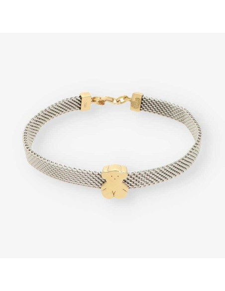 Pulsera acero/oro TOUS