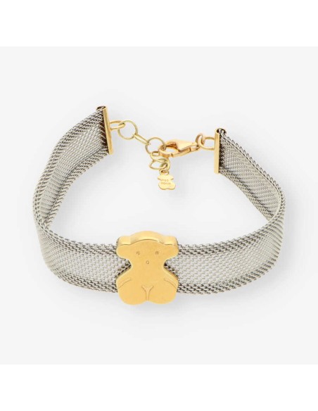 Pulsera acero/oro TOUS
