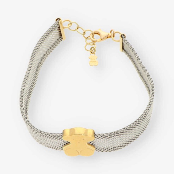 Pulsera acero/oro TOUS