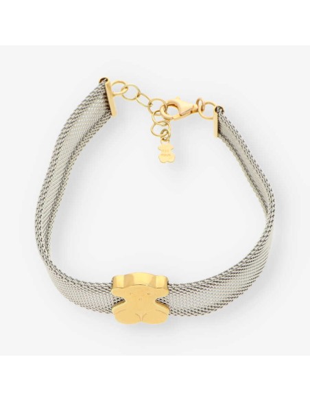 Pulsera acero/oro TOUS