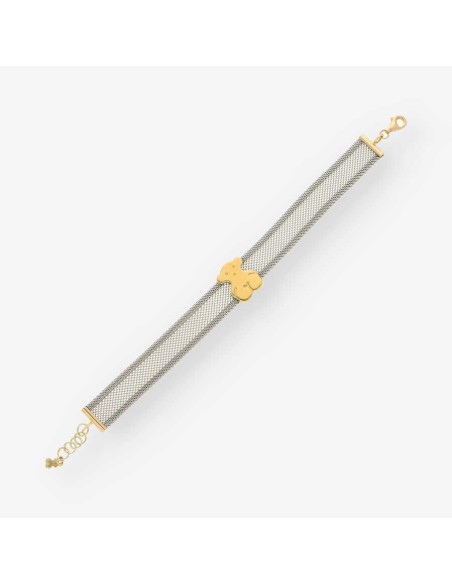 Pulsera acero/oro TOUS