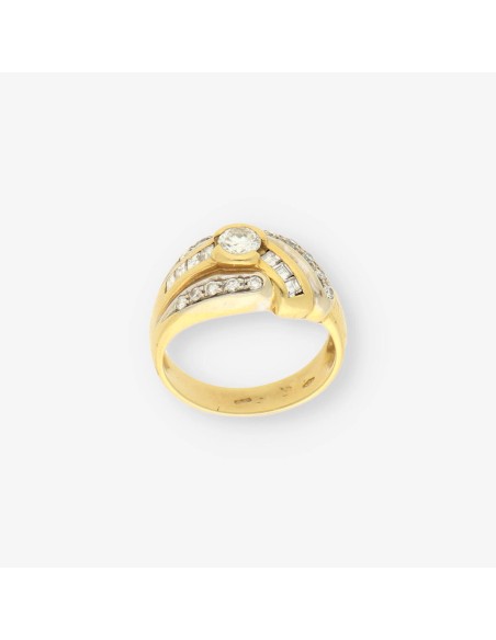 Anillo oro y bri