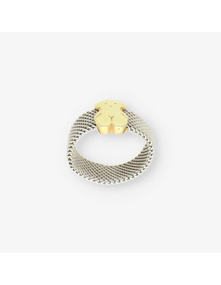 Anillo oso acero/oro TOUS