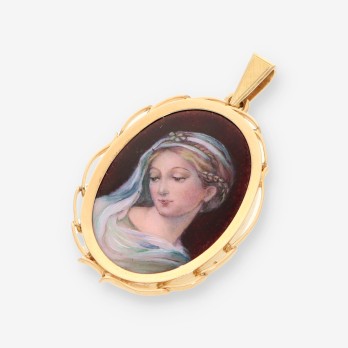 Medalla oro y esmalte 2