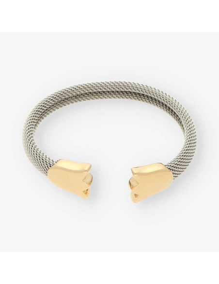 Esclava tulipÃ¡n acero/oro TOUS