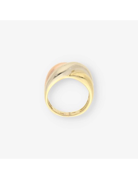 Anillo tricolor oro