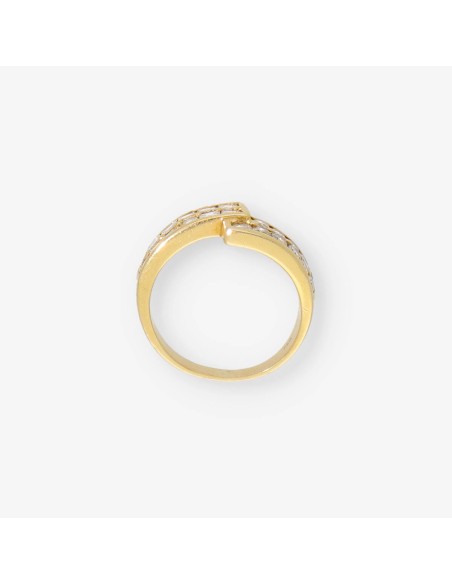 Anillo en oro 18kt con diamantes