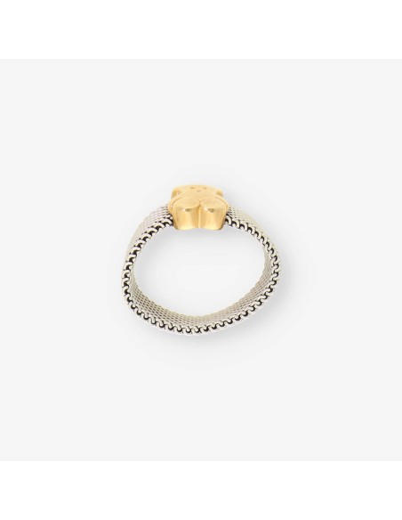 Anillo oso acero/oro TOUS