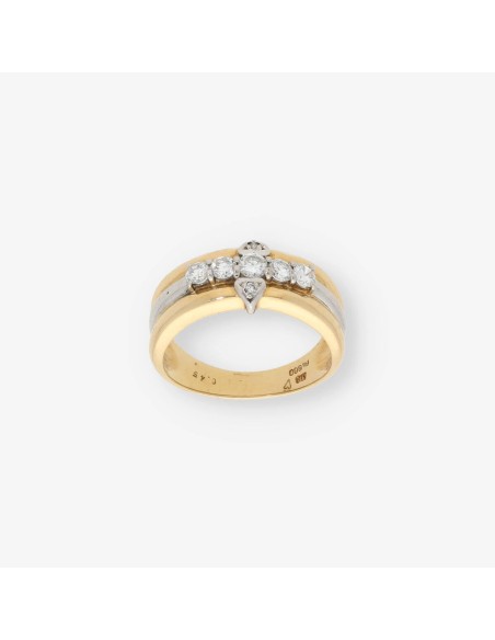 Anillo en oro 18kt con brillante