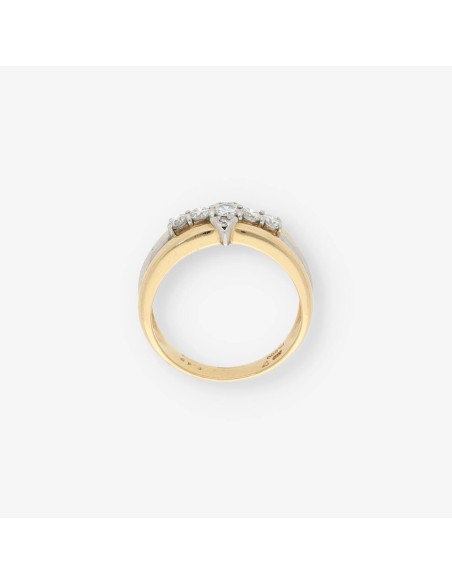 Anillo en oro 18kt con brillante