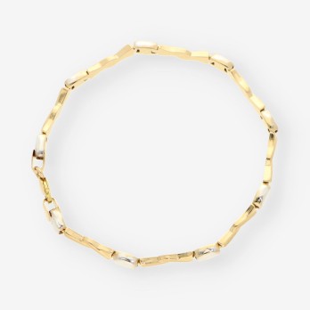 Pulsera oro/oro blanco 2